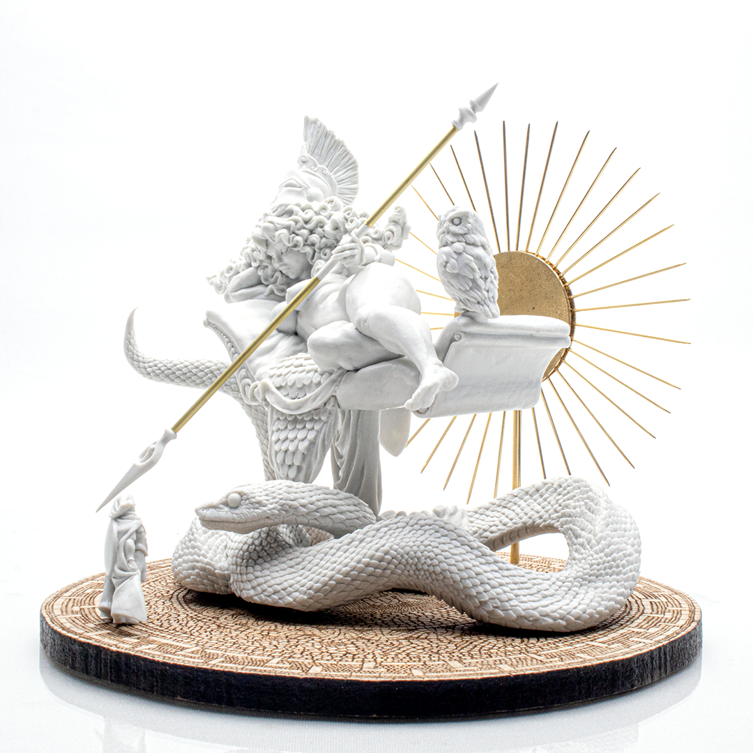 Miniatura Artesanal para Pintar de la Diosa Griega Atenea