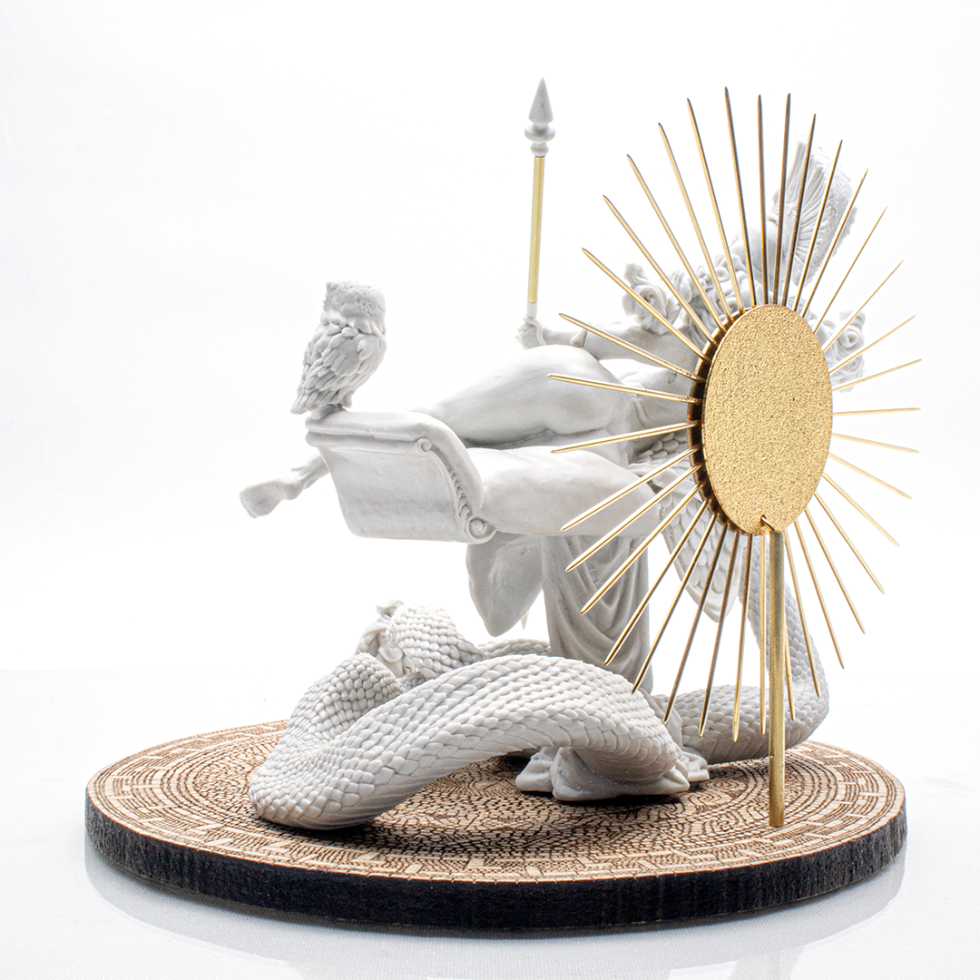 Miniatura Artesanal para Pintar de la Diosa Griega Atenea