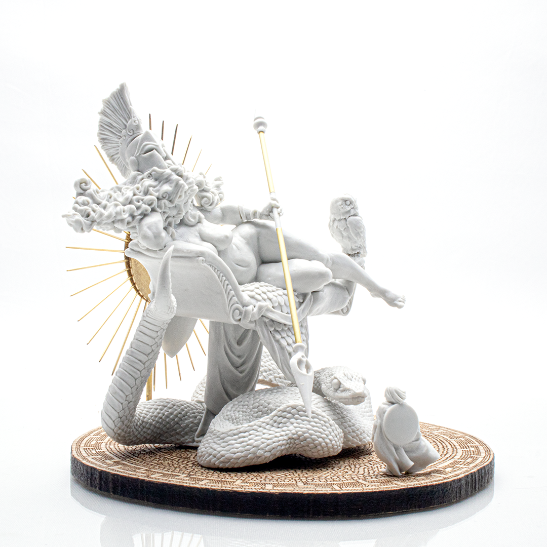 Miniatura Artesanal para Pintar de la Diosa Griega Atenea