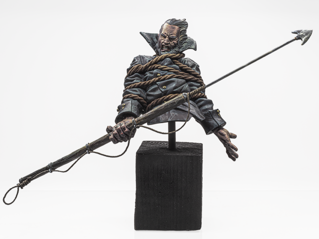 Miniatura Artesanal para Pintar del Capitán Ahab de Moby Dick