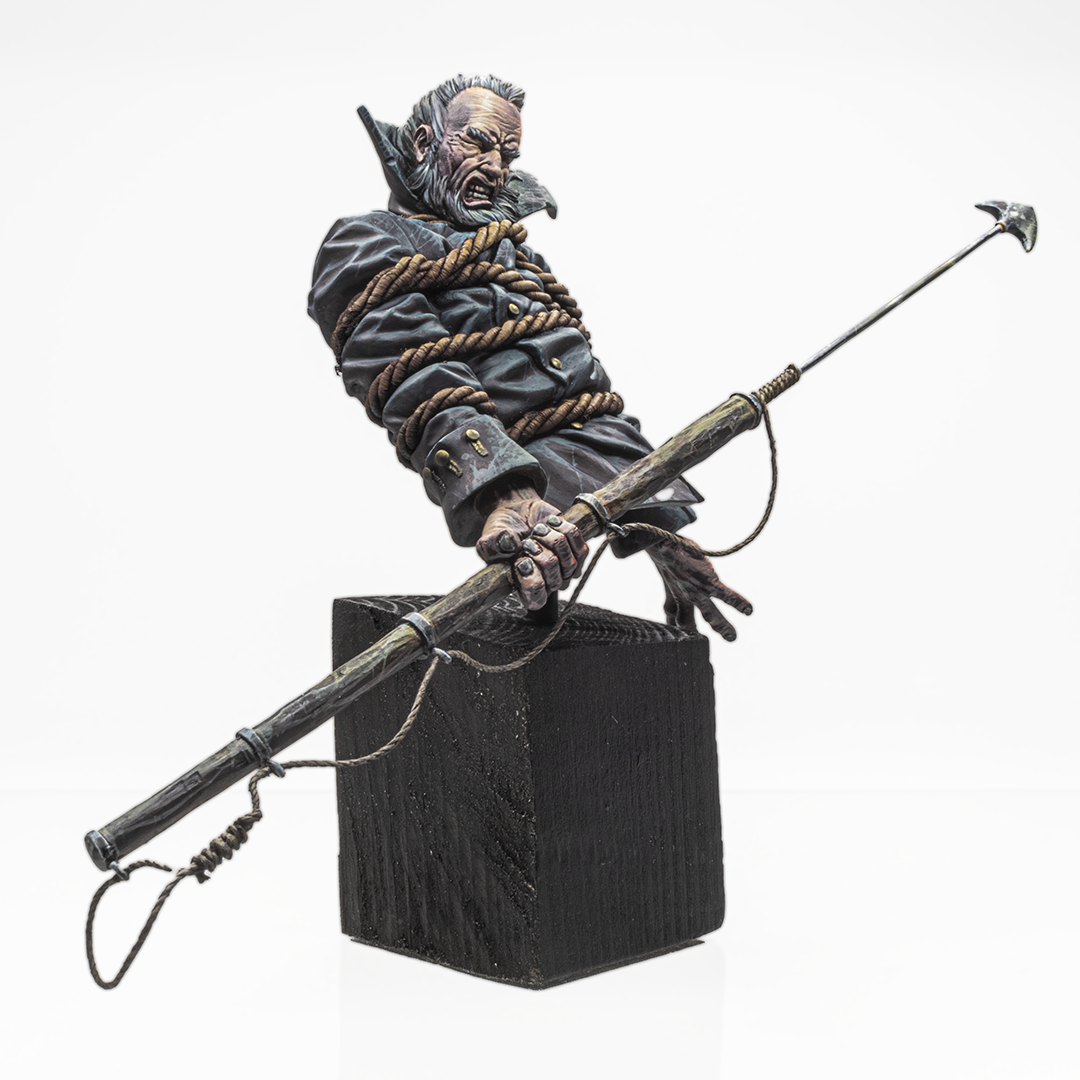 Miniatura Artesanal para Pintar del Capitán Ahab de Moby Dick