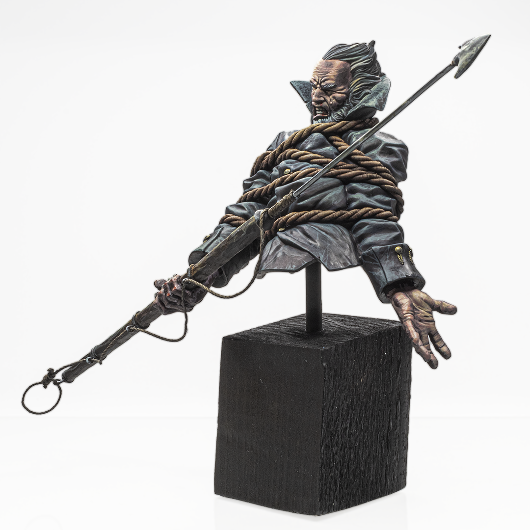 Miniatura Artesanal para Pintar del Capitán Ahab de Moby Dick