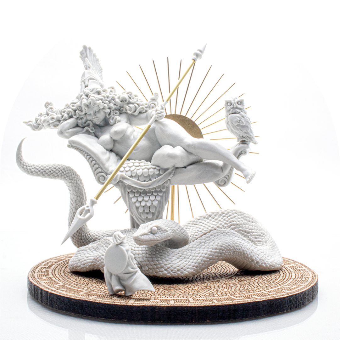 Miniatura artesanal de la Diosa Atenea